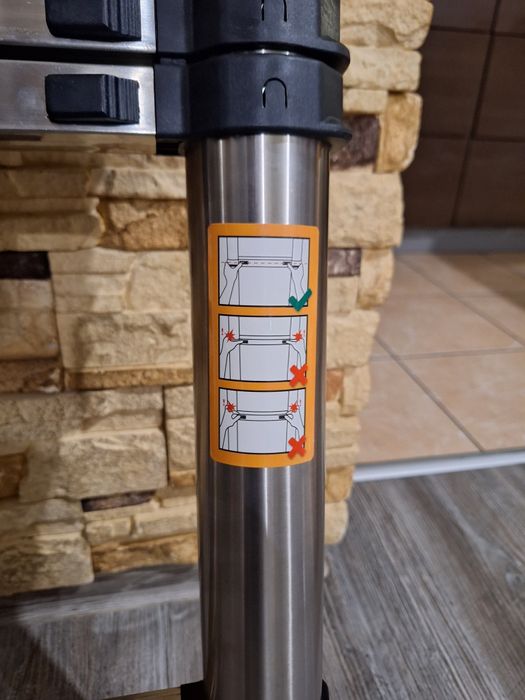 Drabina teleskopowa stal nierdzewna 3.8m. NOWA