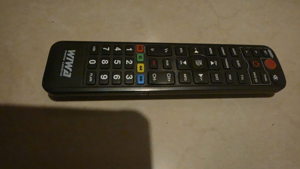 Pilot Wiwa do dekodera dvbt-2 tv telewizji telewizora tunera
