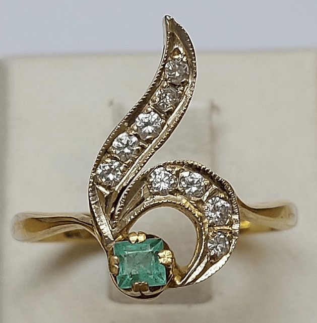 Золотые серьги изумруд,бриллианты 585,750 проба,сапфир,агат