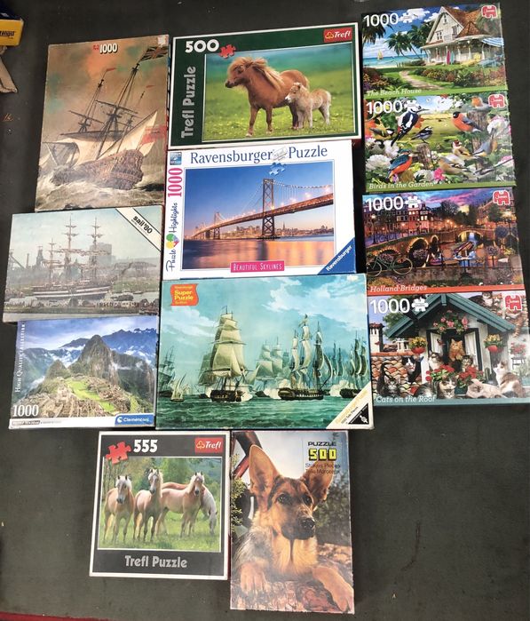 Zestaw puzzli 1000 puzzle 500 pies Machu Picchu most Holandia