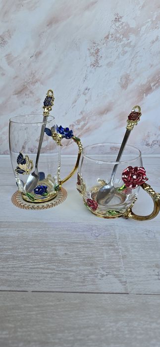 Ексклюзивна чашка з квітами, эксклюзивная чашка с цветами