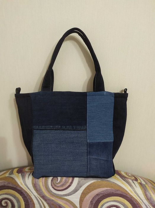 Torebka Jeansowa z kieszonką