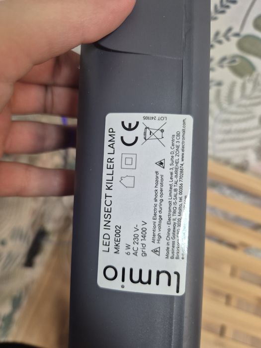 Dwie sztuki lampa owadobójcza Lumio
