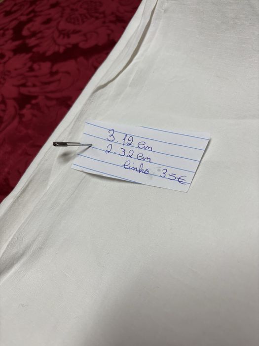 Lençol em linho 3.12 cm
