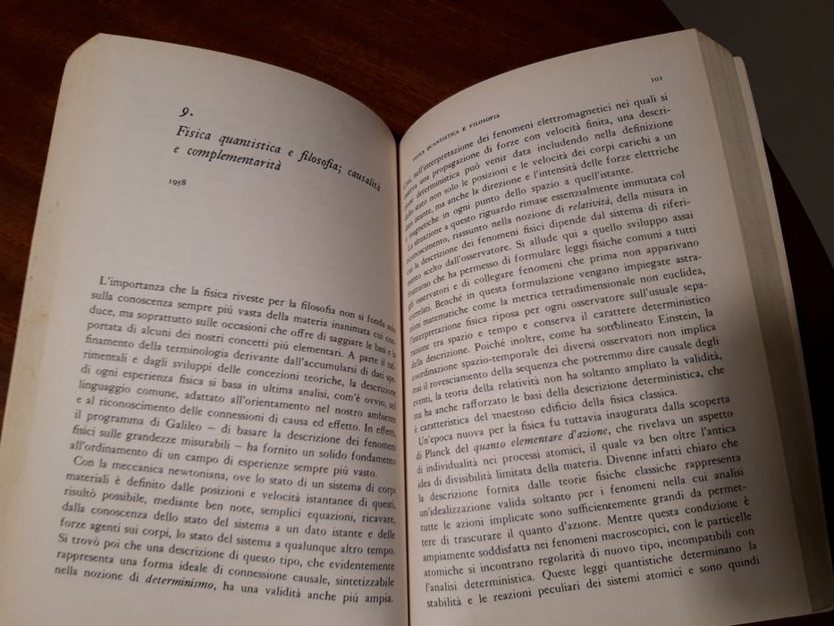 Livro de Niels Bohr: I Quanti e la Vita: Unità della Natura. Unità della Conoscenza