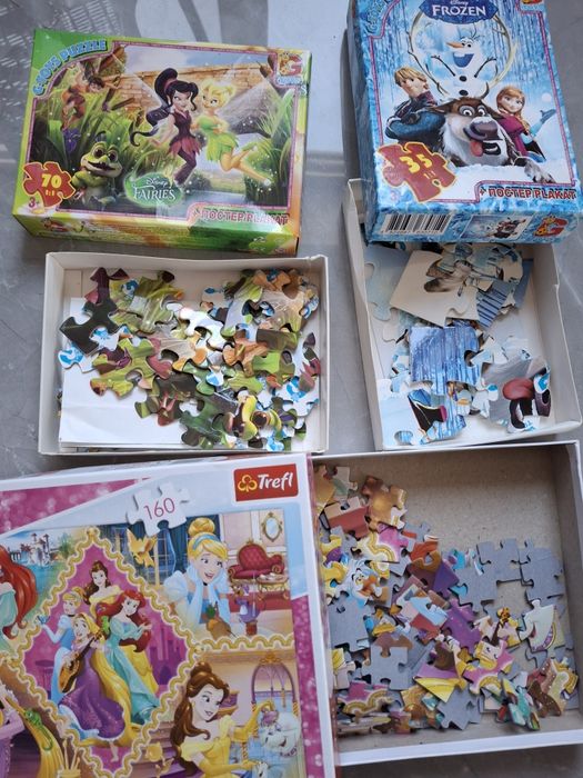 Пазли для дівчаток від 3+ та 6+