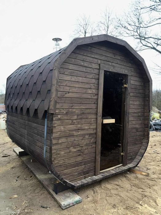 Sauna Ogrodowa piec opalany drewnem