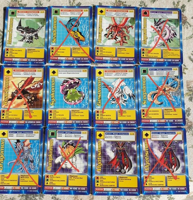 Digimon Cards 1999