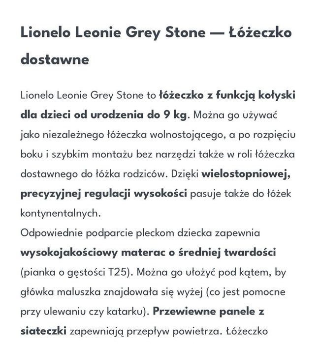 Dostawka Lionelo