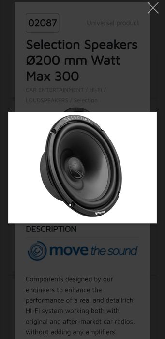 Colunas Phonocar woofer 20mm