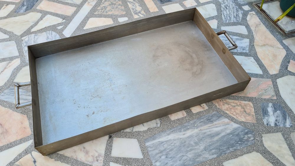 Banheira inox para pombas/aves (2mm espessura)