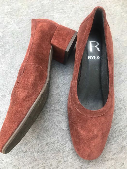 Buty damskie zamszowe