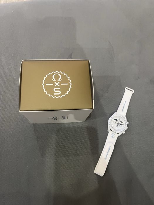 Relógio Omega x swatch mission to earthphase moongold