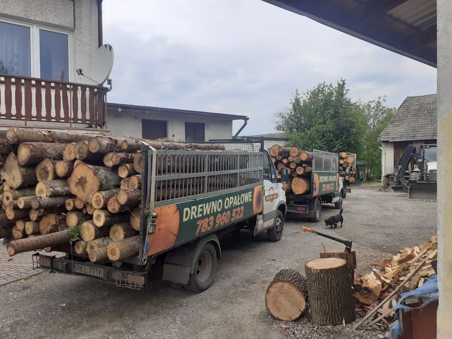 Drewno Opałowe SUCHE Dąb Buk Brzoza Kominkowe Tarnobrzeg Głogów Dębica