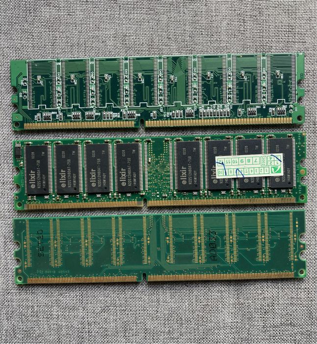 Retro pamięci Elixir Kingston 3x256MB