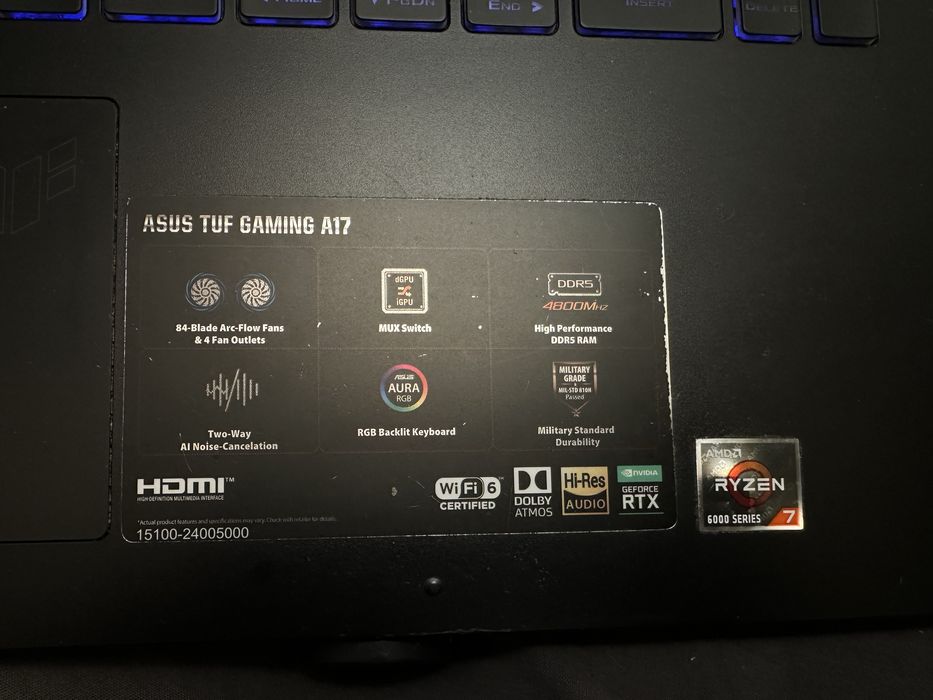Asus Tuf Gaming A17