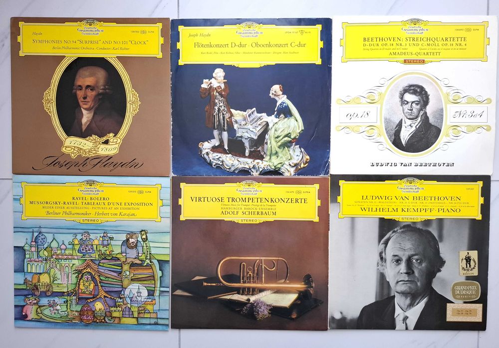 Kolekcja płyt winylowych z muzyką klasyczną