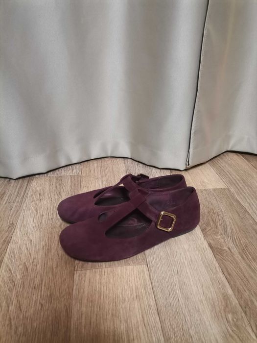 Балетки натуральна замша
