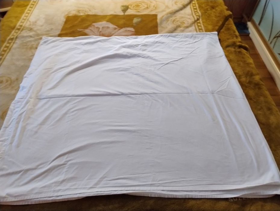 Огромная белая простынь.