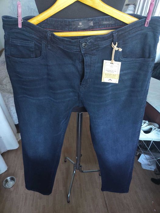Джинсы Next jeans United Kingdom w40 stretch dark blue.