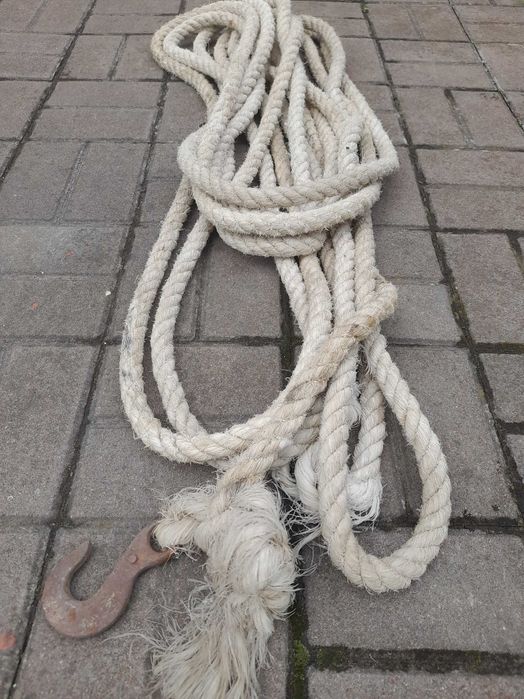 Канат будівельний з гаком 15 м
