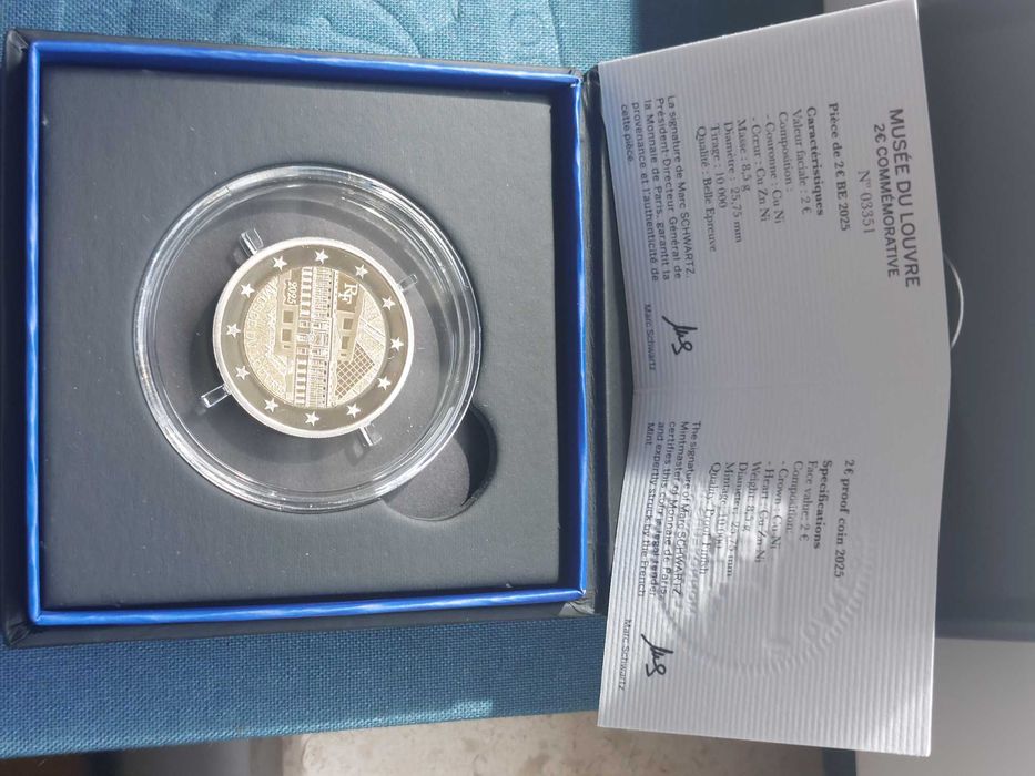 Moedas coincard França 2 Euros 2025 - Novidade