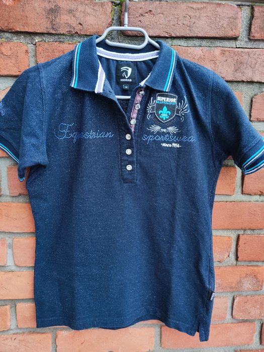 Oryginalna Koszulka T-shirt Horka Equestrian Sportswear Polo Size M