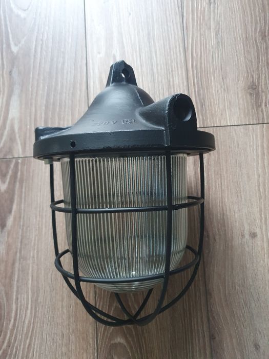 Lampa prl idrustialna vintage odrestaurowana RWSO SOPOT lata 60