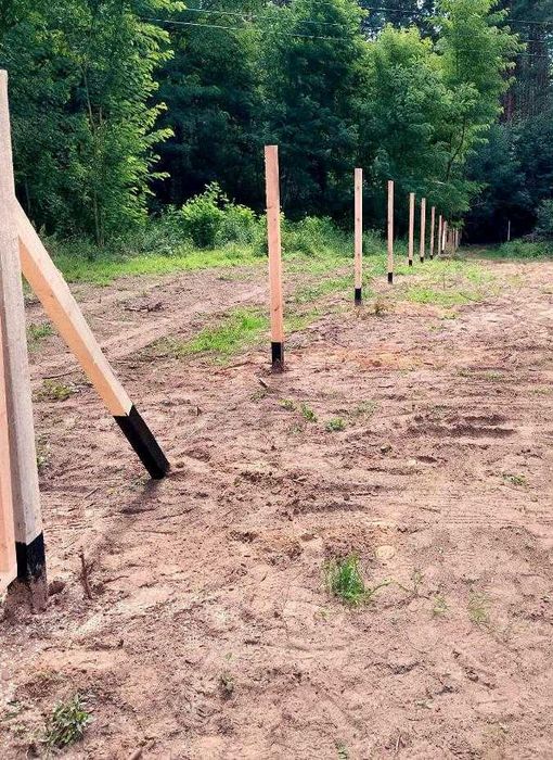 Ogrodzenie budowlane leśne tymczasowe płot siatka leśna brama furtka