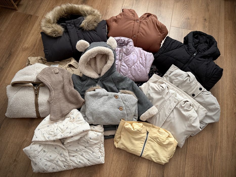 Куртка зимова, вітровка, дощовик, тренч zara hm 86,92,98,110,116,122