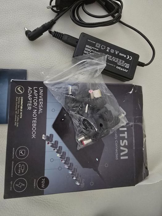 Adaptador Universal para Portátil/Notebook Mitsai de 70W.