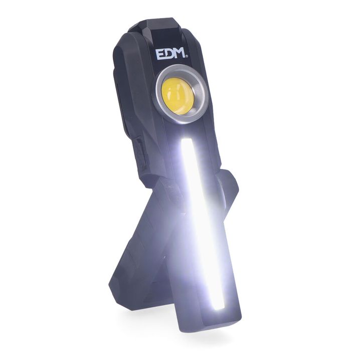 LANTERNA LED COB REDONDA 200lm + COB FRONTAL 200lm + SPOT SUPERIOR 50
