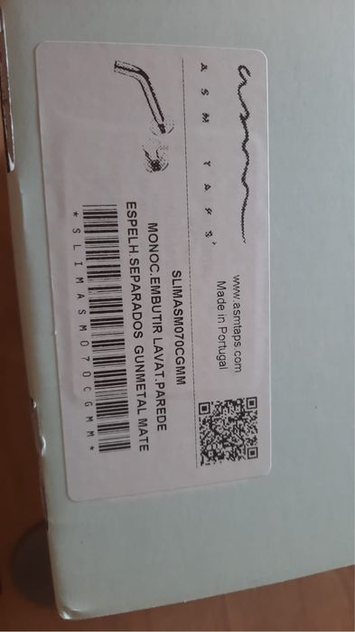 Misturadora de lavatório cinza antracite NOVA (2 unidades disponíveis)