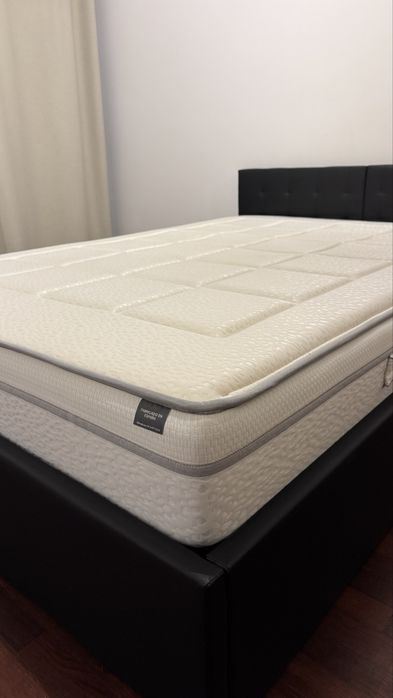 Cama + Estrado + Colchão Viscoelástico DORMALIT Royal Visco – 140x200 cm