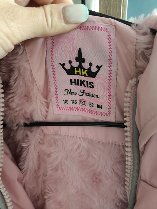 Płaszcz kurtka zimowa dziewczęca 152
