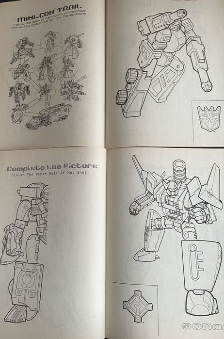 Розкраска "Transformers armada" "Hot wheels" paint with water book