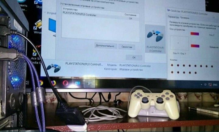 Н0BЫЙ usb адаптер/переходник для подключения геймпада PS2/1 к ПК и PS3