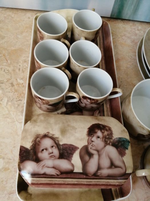 Conjunto de chá e café "anjo"425080856910254082