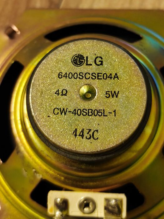 Głośniki szerokopasmowe LG 100 mm | 5W 4Ω | sprawne