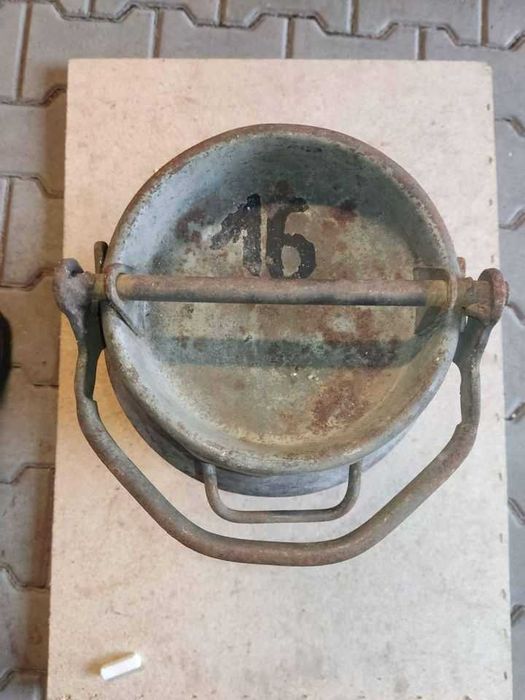 Stara kanka, bańka na mleko z huty Silesia Rybnik KONEW 20L