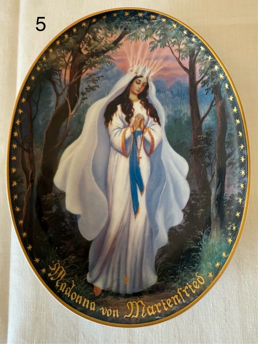 Вінтажні колекційні настінні панно репродукція картин на фарфорі .