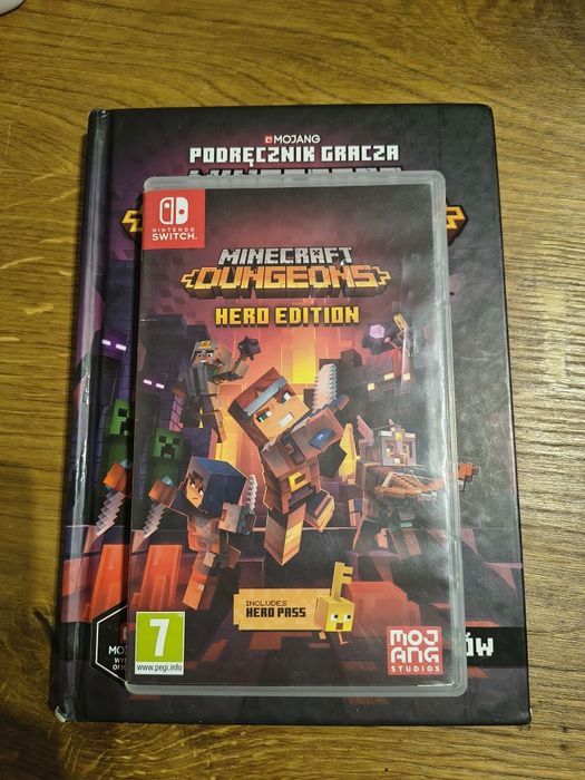 Minecraft Dungeons Hero Edition + książka poradnik gracza