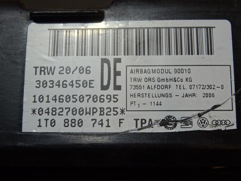 Airbags de Cortina VOLKSWAGEN Touran (1T)