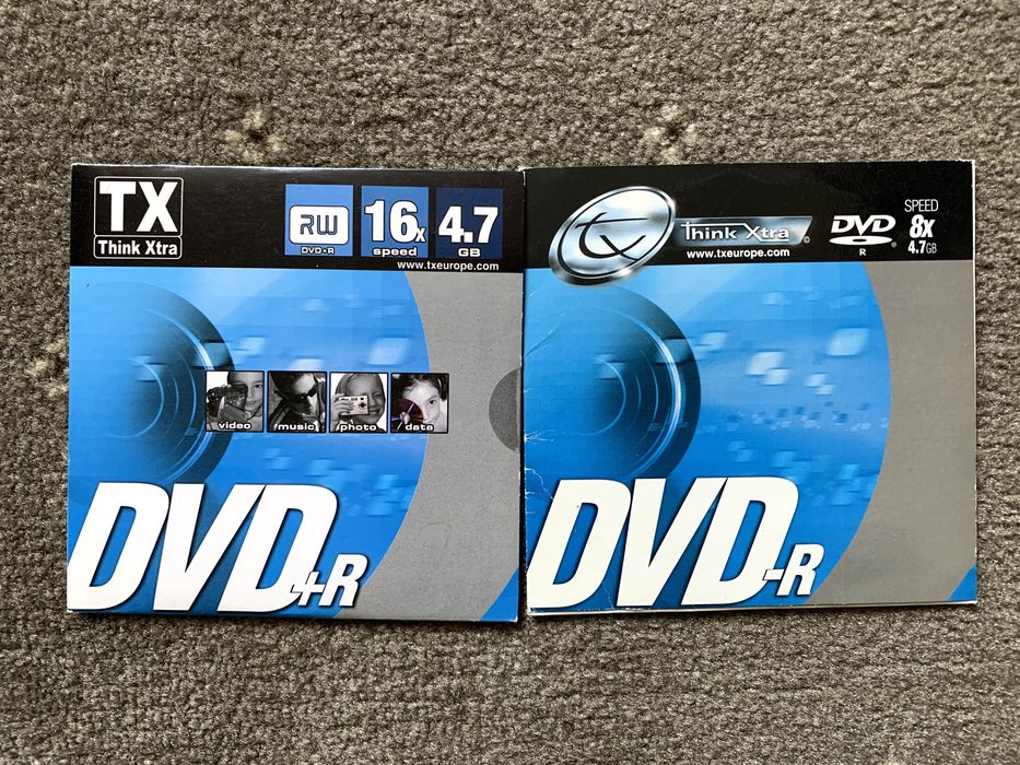 2 puste płyty DVD