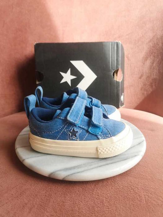 Converse trampki na rzepy niebieskie r. 20