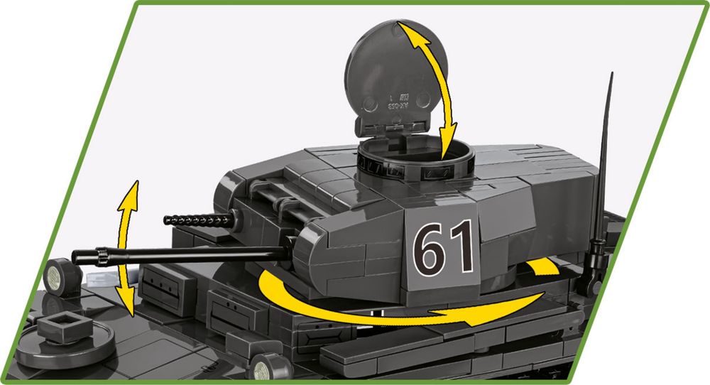 Klocki cobi 2597 czołg PANZERKAMPFWAGEN II AUSF.F