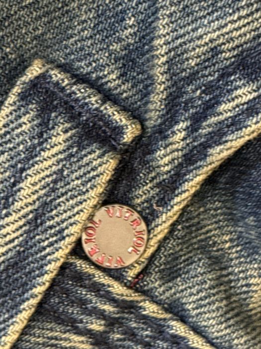 Штани джинси джинсы Vitriol Void Bite Blue Wash Ultra Wide Jeans rap