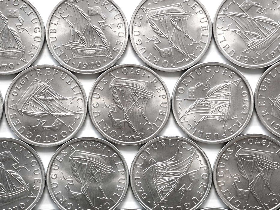 Lote de 28 Moedas 5 Escudos 1970