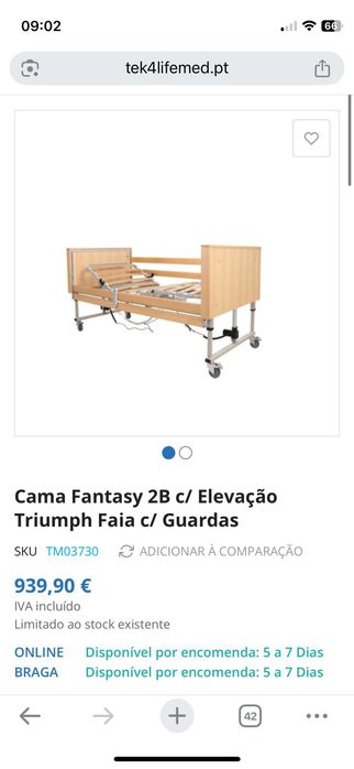 Cama elétrica articulada multifuncional