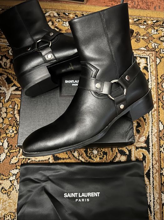 Saint Laurent Paris wyatt boots